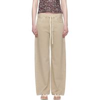Citizens of Humanity Beige Brynn Drawstring Jeans 252030F069013