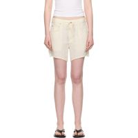 Citizens of Humanity Beige Brynn Linen Shorts 252030F088005