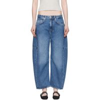 Rag & bone Blue Charlie Ankle-Length Barrel Jeans 252055F069017
