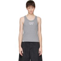 Charles Jeffrey LOVERBOY Gray Logo Tank Top 252101M214001