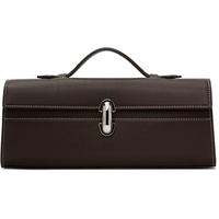 Savette Brown Slim Symmetry Pochette Bag 252163F046004