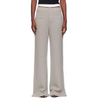 Aya Muse Gray Ele Trousers 252188F087020