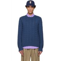 Polo Ralph Lauren Navy Cable-Knit Cotton Sweater 252213M201000