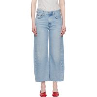 AGOLDE Blue Low Curve Fray Jeans 252214F069060