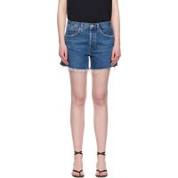 AGOLDE Blue Parker Long Denim Shorts 252214F088013