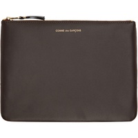 COMME des GARCONS WALLETS Brown Classic Group Pouch 252230F037000
