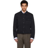 TONYWACK Black Garment-Dyed Cotton Deck Denim Jacket 252251M180008