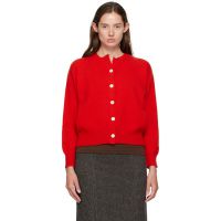 &Daughter Red Ada Crewneck Cardigan 252255F095003