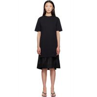 3.1 Phillip Lim Black Oversized T-shirt Combo Midi Dress 252283F054003