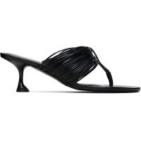 Proenza Schouler Black Cable T-Strap Heeled Sandals 252288F125000