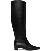 BY FAR Black Pascal Nappa Leather Tall Boots 252289F115001