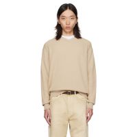 Vowels Beige V-Neck Sweater 252326M206000