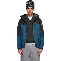 Arcteryx Black & Navy Alpha SV Jacket 252340M180013