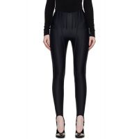 Mugler Black Corseted Leggings 252345F085003