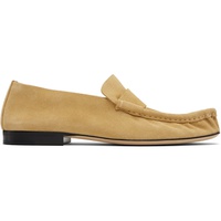 The Row Tan Soft Loafers 252359F121006