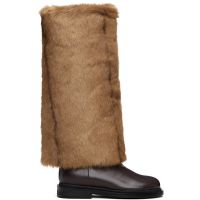 Epingler Brown Combi Socks Tall Boots 252367F114000