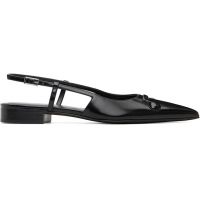 Marni Black Leather Trunkaroo Pointed Toe Slingback Ballerina Flats 252379F118000