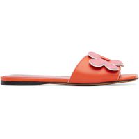 Marni Pink & Orange Leather Daisy Sandals 252379F121009