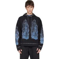 Who Decides War Black Flame Glass Hoodie 252389M202039