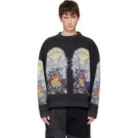 Who Decides War Black Skull Pullover Sweatshirt 252389M204024