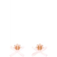 Simone Rocha Petite Bow Daisy Stud Earrings 252405F022015