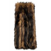 Simone Rocha Beige & Brown Triple Slit Faux Fur Scarf 252405F028003