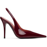 Amina Muaddi Burgundy Anok 105 Sling Heels 252415F122021