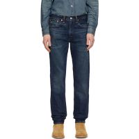 RRL Navy High Slim Bayview Selvedge Jeans 252435M186017