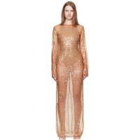 Paris Georgia Tan Thom Maxi Dress 252438F055000