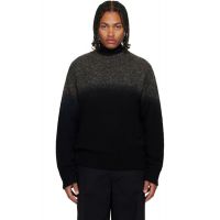 Sacai Black & Gray Garment Dye Wool Knit Sweater 252445M201007