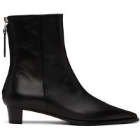Aeyde Black Harriet Leather Ankle Boots 252454F113024
