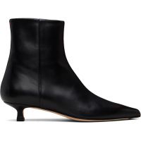 Aeyde Black Sofie Leather Ankle Boots 252454F113034