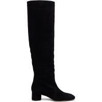 Aeyde Black Willa Suede Over-Knee Boots 252454F115014