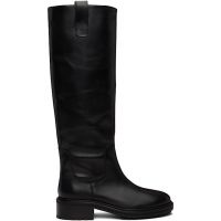 Aeyde Black Henry Leather Knee-High Boots 252454F115017