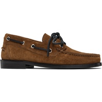 Aeyde Tan Harris Suede Boat Shoes 252454F121007