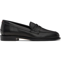 Aeyde Black Oscar Leather Loafers 252454F121017