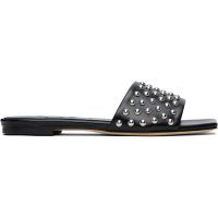 Aeyde Black Anna Studded Leather Sandals 252454F124002