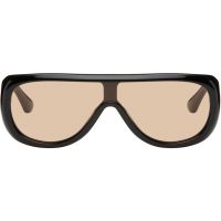 Port Tanger SSENSE Exclusive Black Sayf Sunglasses 252458M134001
