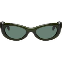 Port Tanger SSENSE Exclusive Green Khilna Sunglasses 252458M134002