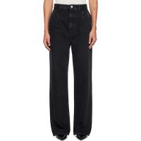 Loulou de Saison Black Attu LDS Pleated Jeans 252473F069001