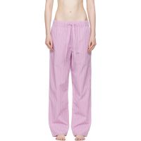 Tekla Pink Poplin Pyjama Pants 252482F079021