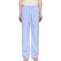 Tekla Blue Poplin Pyjama Pants 252482M218018