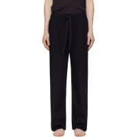 Tekla Black Poplin Pyjama Pants 252482M218024