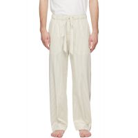 Tekla Beige Sateen Pyjama Pants 252482M218033