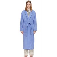 Tekla Navy Terry Classic Bathrobe 252482M219001