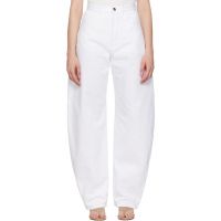 ALAIA White New Round Jeans 252483F069000