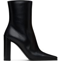 ALAIA Black Soft Calf 90 Ankle Boots 252483F113000