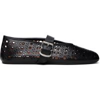 ALAIA Black Vienne Lambskin Ballerina Flats 252483F118007