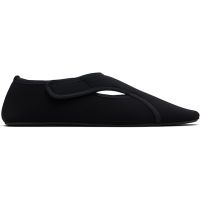 ALAIA Black Neoprene Ballerina Flats 252483F118020