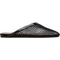 ALAIA Black Fishnet Flat Mules 252483F121001